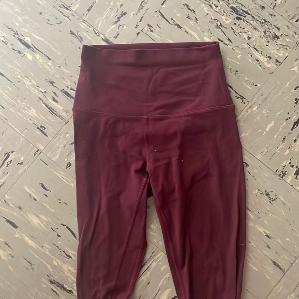 Lululemon Align Leggings 28” Maroon Size 2